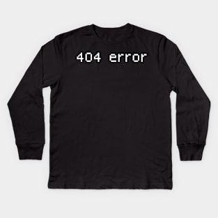 404 Error – Vaporwave Aesthetic Kids Long Sleeve T-Shirt